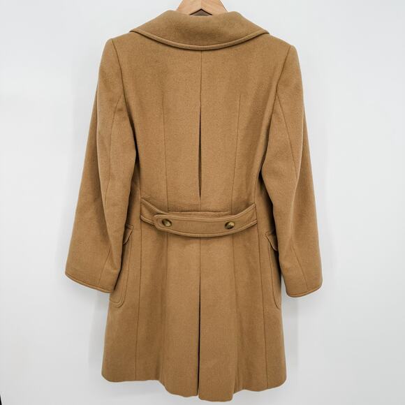 MaxMara Pea Coat Camel Tan Vintage Alpaca Teddy Bear Brown Mid Thigh Jacket M - Picture 3 of 14